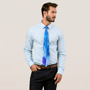 SlipperyJoe's abstract cloud artwork colourful sur Tie