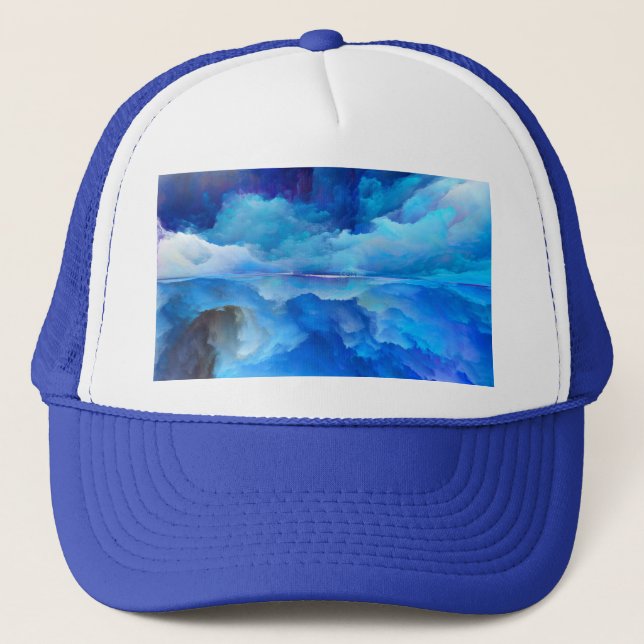 SlipperyJoe's abstract cloud artwork colourful sur Trucker Hat (Front)