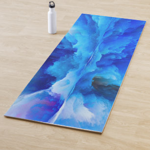SlipperyJoe's abstract cloud artwork colourful sur Yoga Mat