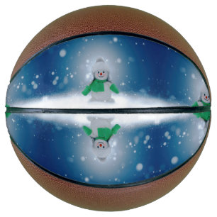 SlipperyJoe's adorable Christmas snowman character Basketball