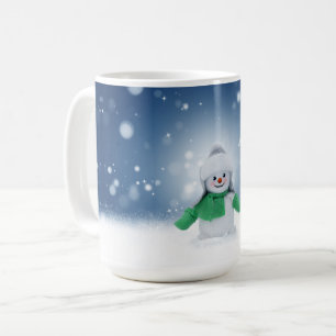 SlipperyJoe's adorable Christmas snowman character Coffee Mug