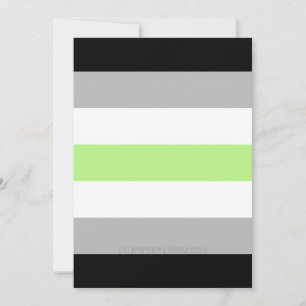 SlipperyJoe's Agender Pride Flag gay gifts LGBTQIA Holiday Card