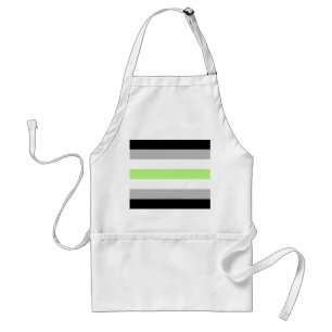 SlipperyJoe's Agender Pride Flag gay gifts LGBTQIA Standard Apron