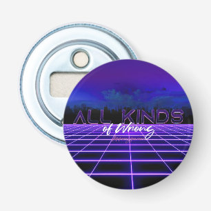 SlipperyJoe's all kinds wrong bold 3D text retro 1 Bottle Opener