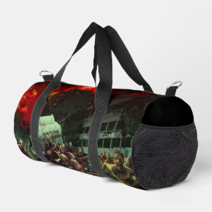 SlipperyJoe's apocalyptic Halloween scene large gr Duffle Bag
