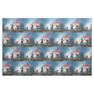 SlipperyJoe's apocalyptic infection hazard Hallowe Fabric