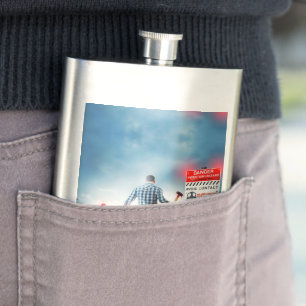 SlipperyJoe's apocalyptic infection hazard Hallowe Hip Flask