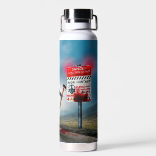SlipperyJoe's apocalyptic infection hazard Hallowe Water Bottle
