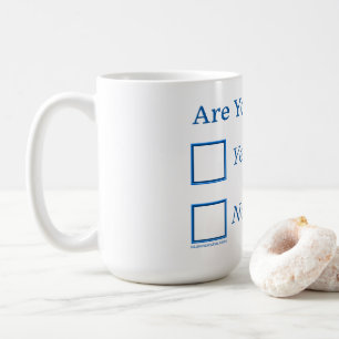 SlipperyJoe's Are You Drunk hammered check boxes c Coffee Mug