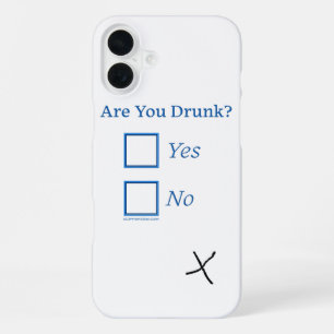 SlipperyJoe's are you drunk humourous slightly sar iPhone 16 Plus Case