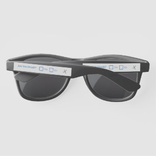SlipperyJoe's are you drunk humourous slightly sar Sunglasses