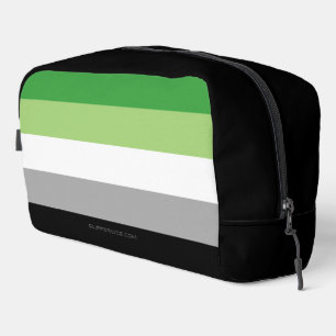 SlipperyJoe's Aromantic Pride Flag gay gifts LGBTQ Dopp Kit