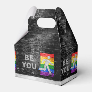 SlipperyJoe's artistic Be You gay pride gifts LGBT Favour Box
