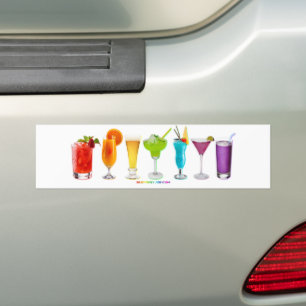 SlipperyJoe's artistic Cheers drink alcohol gay gi Bumper Sticker