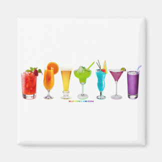 SlipperyJoe's artistic Cheers drink alcohol gay gi Magnet