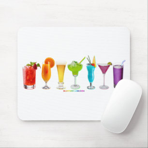 SlipperyJoe's artistic Cheers drink alcohol gay gi Mouse Pad