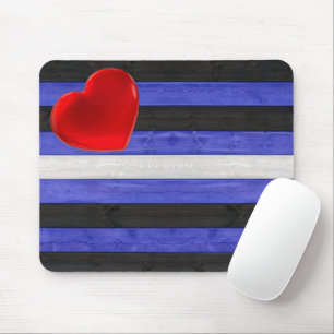 SlipperyJoe's artistic Gay Leather Pride flag gift Mouse Pad
