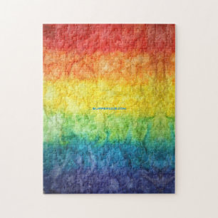 SlipperyJoe's artistic Gay Pride Gift Jigsaw Puzzle