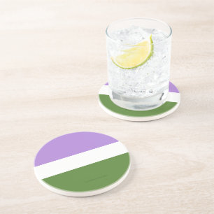 SlipperyJoe's artistic Genderqueer Pride gay gifts Coaster