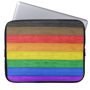SlipperyJoe's artistic Inclusive gay pride flag wo Laptop Sleeve