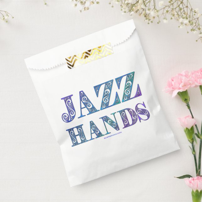 SlipperyJoe's artistic Jazz Hands vibrant colours  Favour Bag (Sealed)
