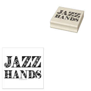 SlipperyJoe's artistic Jazz Hands vibrant colours  Rubber Stamp