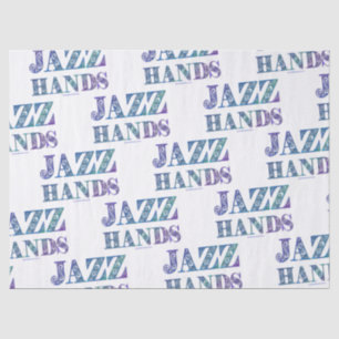 SlipperyJoe's artistic Jazz Hands vibrant colours  Tissue Paper