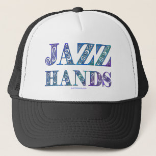 SlipperyJoe's artistic Jazz Hands vibrant colours  Trucker Hat