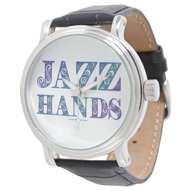SlipperyJoe's artistic Jazz Hands vibrant colours  Watch (Angled)