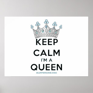 SlipperyJoe's artistic Keep Keep calm Queen gay gi Poster