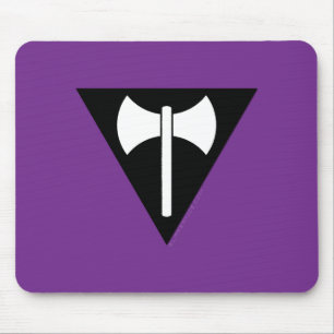 SlipperyJoe's artistic Lesbian Pride flag gay prid Mouse Pad