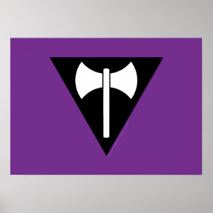 SlipperyJoe's artistic Lesbian Pride flag gay prid Poster