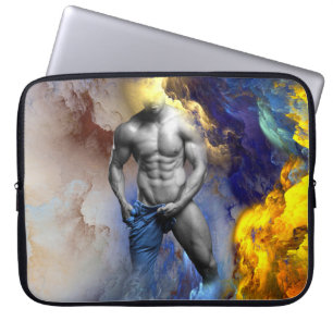 SlipperyJoe's artistic Man putting on jeans gay pr Laptop Sleeve