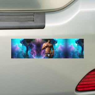 SlipperyJoe's artistic Man underwear bulge gay pri Bumper Sticker