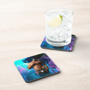 SlipperyJoe's artistic Man underwear bulge gay pri Coaster