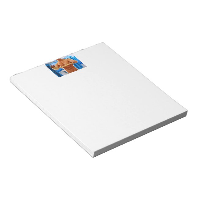 SlipperyJoe's artistic muscular man gay pride gift Notepad (Angled)