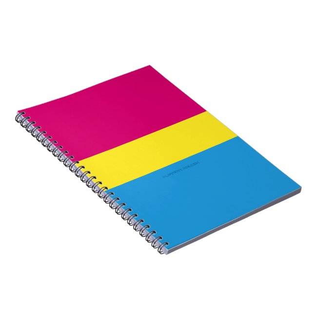 SlipperyJoe's artistic Pansexual Pride flag gifts  Notebook (Right Side)