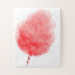 SlipperyJoe's artistic pink Cotton Candy gay pride Jigsaw Puzzle