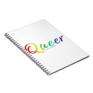SlipperyJoe's artistic queer gay pride gifts LGBTQ Notebook