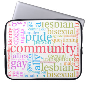 SlipperyJoe's artistic rainbow gay pride gifts the Laptop Sleeve