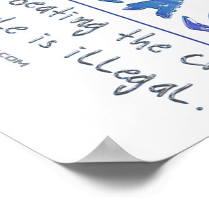 SlipperyJoe's artistic Sarcasm gay pride gifts LGB Poster