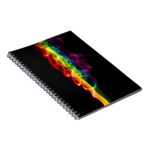 SlipperyJoe's artistic smoke gay pride gifts LGBTQ Notebook