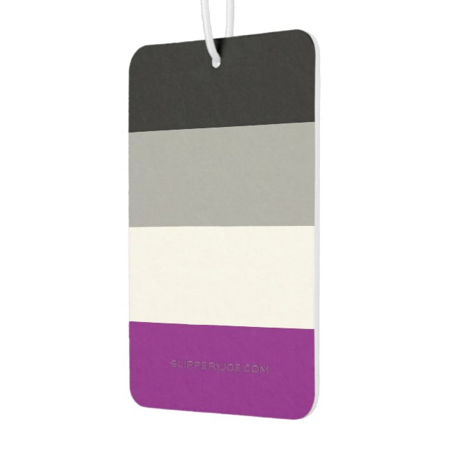 SlipperyJoe's asexual pride flag emphasizing inclu Car Air Freshener (Left)