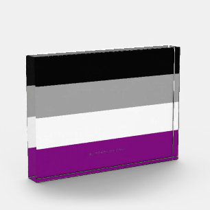 SlipperyJoe's asexual pride flag emphasizing inclu Photo Block