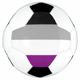 SlipperyJoe's asexual pride flag emphasizing inclu Soccer Ball