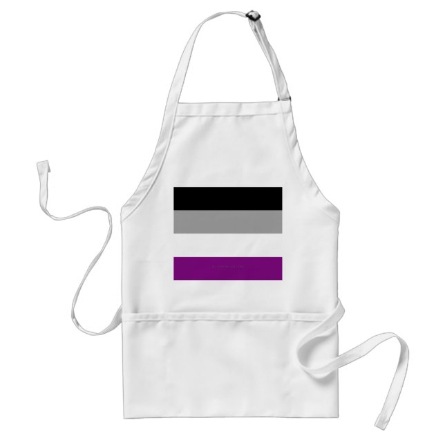 SlipperyJoe's asexual pride flag emphasizing inclu Standard Apron (Front)