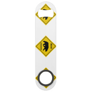 SlipperyJoe's bear crossing sign bear silhouette w