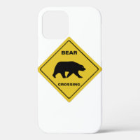 SlipperyJoe's bear crossing sign bear silhouette w