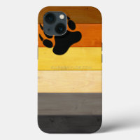 SlipperyJoe's Bear Pride flag wooden floor texture
