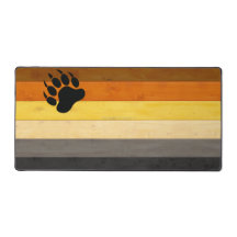 SlipperyJoe's Bear Pride flag wooden floor texture